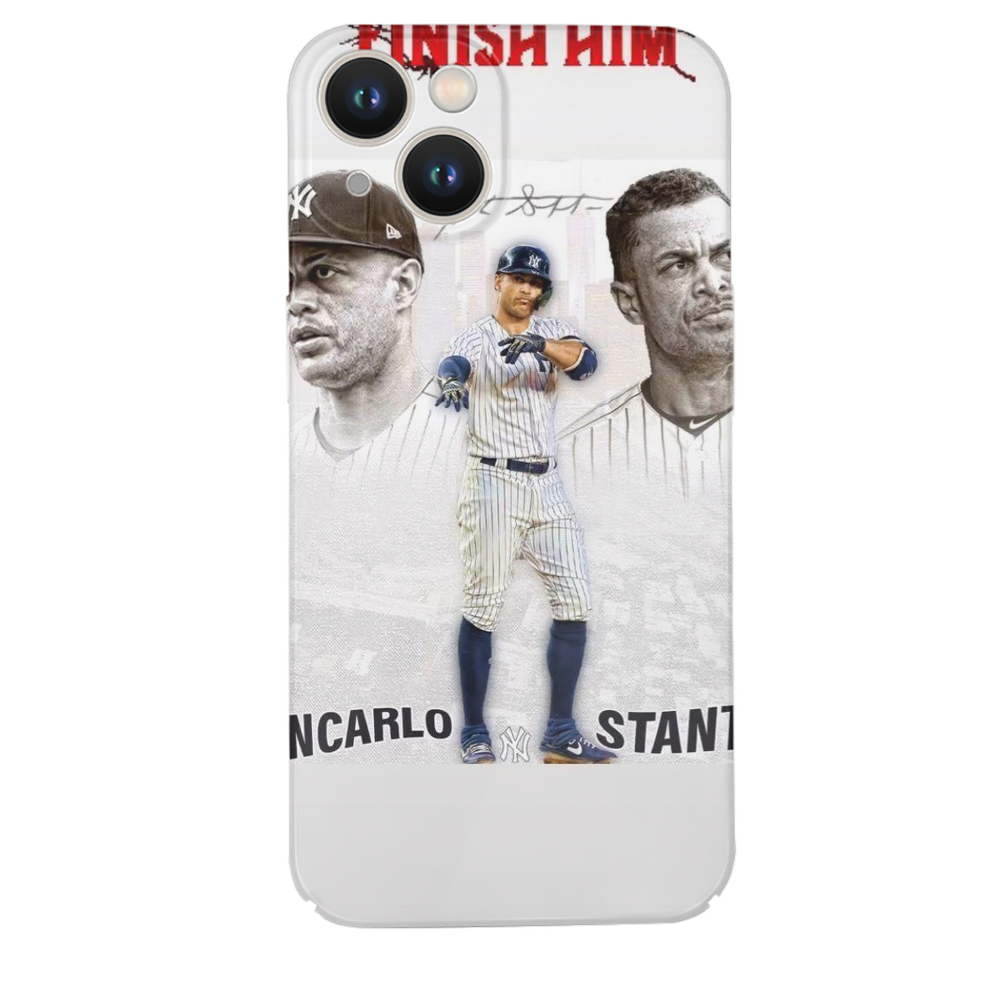 Giancarlo Stanton 11 IPhone 14 Series Full-Cover Hard Case – Shockproof With Raised Camera Protection – Precise Cutouts, Wireless Charging Compatible – Durable, Anti-Yellowing, Easy To Clean